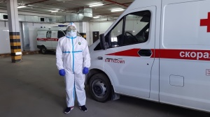 КУ ХМАО-Югры « Бюро  судебно-медицинской экспертизы» передала на станцию Скорой медицинской помощи г. Ханты- Мансийска 250 одноразовых костюмов ,   а КУ ХМАО-Югры « Березовский противотуберкулезный диспансер  передало 250  Респираторов « Бриз -1106 М»